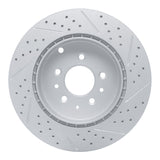R1 07-15 Mazda Cx-9 Rear Left Drilled & Slotted Geo-Carbon Rotor - 830-80068L