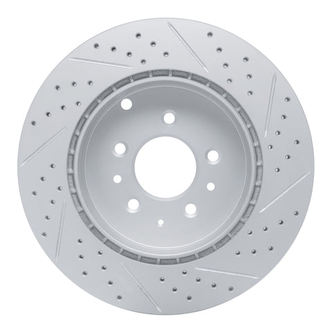 R1 07-15 Mazda Cx-9 Rear Left Drilled & Slotted Geo-Carbon Rotor - 830-80068L