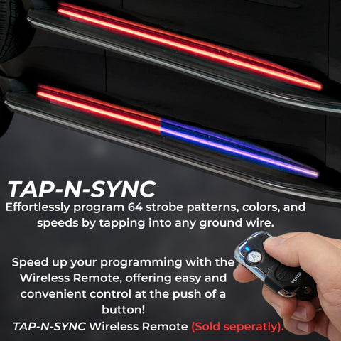 Putco 19-23 Dodge Ram E Blade Sideliner Blade Rocker Kit Red & Blue LEDs - 901601660