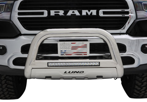 Lund 08-17 Toyota Sequoia Bull Bar w/Light & Wiring - Polished - 47021209