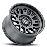 ICON Anza 17x8.5 6x120 0mm Offset 4.75in BS 67mm Hub Bore Satin Black Wheel - 8217859447SB