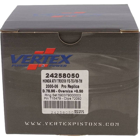 Vertex Pistons  00-06 TRX 350 FE/00-06 TRX 350 FM/00-06 TRX 350 TE Forged Replica Piston Kit - 24258050