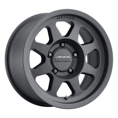 Method MR701 17x7.5 +50mm Offset 5x130 78.1mm CB Matte Black Wheel - MR70177553550