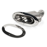 Stainless Works Angled-Oval Through-Body Tip With Tubes - ST2815