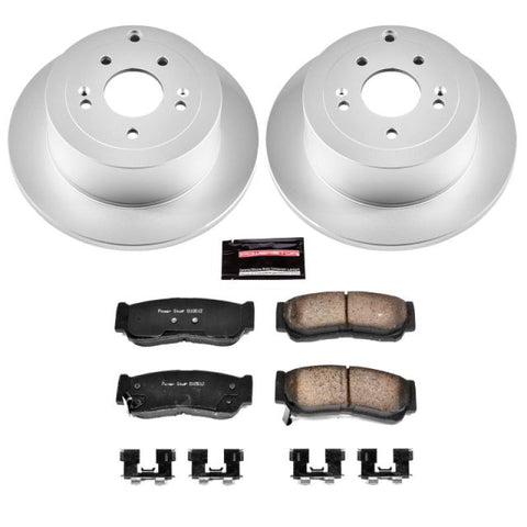 Power Stop 07-09 Hyundai Santa Fe Rear Z17 Evolution Geomet Coated Brake Kit - CRK4694