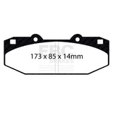EBC Stoptech 63.309.1303.1 Caliper Bluestuff Brake Pads - DP5076NDX
