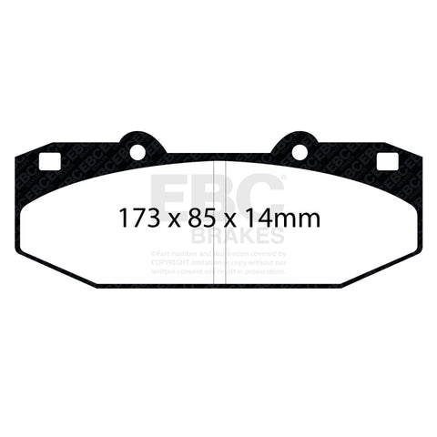 EBC Stoptech 63.309.1303.1 Caliper Bluestuff Brake Pads - DP5076NDX