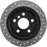 StopTech 14-15 Mini Cooper Base Slotted & Drilled Rear Left Rotor - 127.34159L
