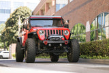 DV8 Offroad 07-23 Jeep Wrangler/Gladiator JT/JK/JL FS-25 Stubby Front Bumper w/Plated Bull Bar - FBJL-06