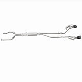 MagnaFlow 20-21 Ford Explorer 3.0L V6 Dual Exit Quad Black Chrome Tip Street Series Cat-Back Exhaust - 19515