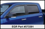 EGR 09+ Ford F/S Pickup Crew Cab In-Channel Window Visors - Set of 4 (573391) - 573391