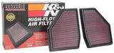K&N 18-19 BMW M5 V8 4.4L F/I Turbo Replacement Air Filter (Two Per Box) - 33-3128
