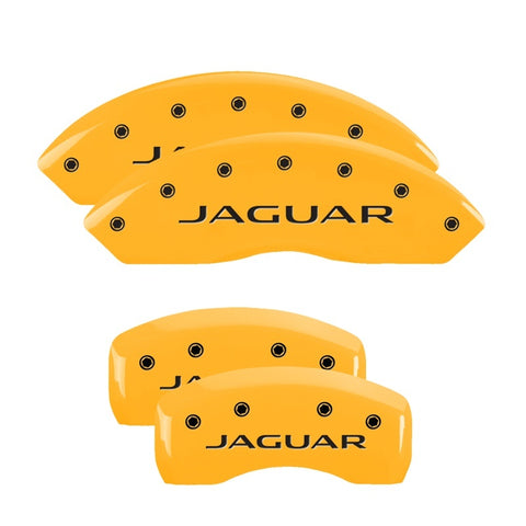MGP 4 Caliper Covers Engraved Front & Rear i-Vtec Yellow finish black ch - 39019SIVTYL