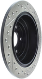 StopTech 05-06 Saab 9-2X AWD / 02-05 Impreza WRX / 02 WRX STi Slotted & Drilled Right Rear Rotor - 127.47011R