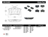 StopTech 02-08 Audi A4 Quattro / 2/99-02 Audi S4 / 93-10 VW Golf GL/GLS Performance Rear Brake Pads - 309.03400