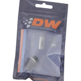 DeatschWerks 6AN ORB Male to M12 X 1.5 Metric Male (Incl O-Ring and Washer) - Anodized Matte Black - 6-02-0602-B