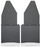 Husky Liners Ford 88-16 F-150/88-99 F-250 12in W Black Top SS Weight Kick Back Front Mud Flaps - 17104