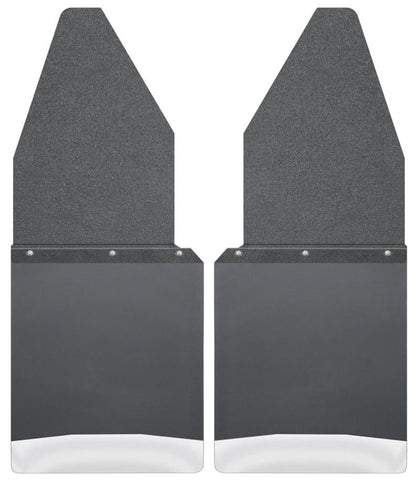 Husky Liners Ford 88-16 F-150/88-99 F-250 12in W Black Top SS Weight Kick Back Front Mud Flaps - 17104