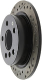 StopTech 14-15 Mini Cooper Base Slotted & Drilled Rear Right Rotor - 127.34159R