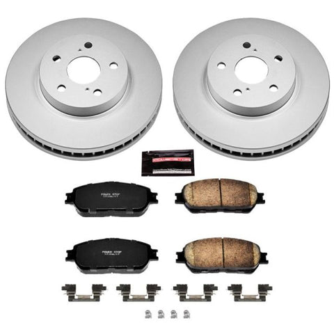 Power Stop 05-07 Toyota Avalon Front Z17 Evolution Geomet Coated Brake Kit - CRK5438