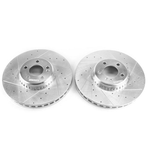 Power Stop 15-18 Mercedes-Benz C300 Front Evolution Drilled & Slotted Rotors - Pair - EBR1606XPR