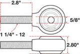 SPC Performance xAxis Rod End Ball Joint - 15748