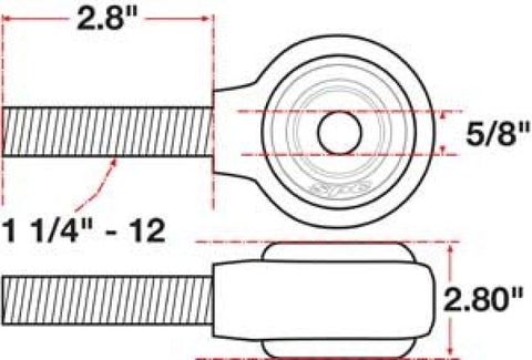 SPC Performance xAxis Rod End Ball Joint - 15748