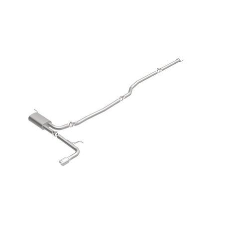 MagnaFlow Cat Back, SS, 2.5in, Street, Single Straight Pass. Polished 4in Tip, 2015 Ford Fusion 2.5L - 19096