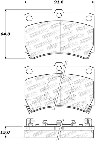 StopTech Street Brake Pads - 308.03190