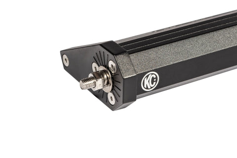 KC HiLiTES Universal 50in. Overhead Xross Bar Light Mount (Bar Only/Req. Mount Brackets) - Black - 7418