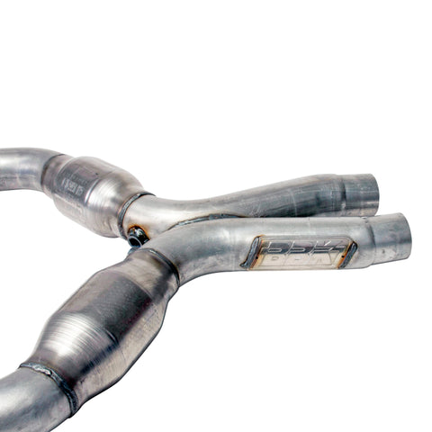 BBK 05-10 Mustang 4.6 Short Mid X Pipe With Catalytic Converters 2-3/4 For BBK Long Tube Headers - 1637