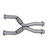 BBK 79-04 Mustang Coyote Swap Short Mid X Pipe w Catalytic Converters 3.0 For BBK Long Tube Headers - 1786