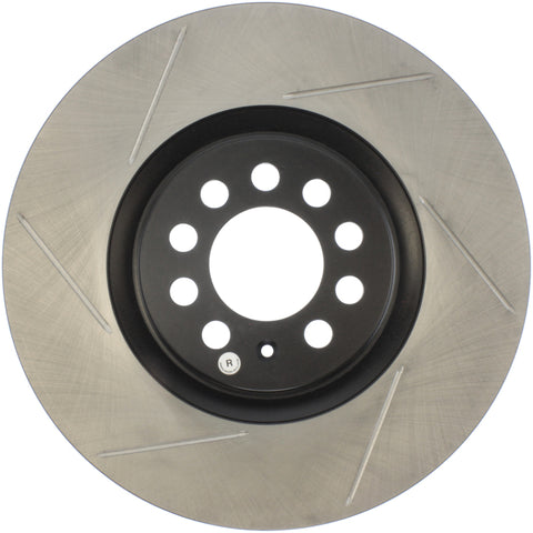StopTech Power Slot 3/99-06 Audi TT/00-06 TT Quattro / 03-05 VW Golf GTi Right Front Slotted Rotor - 126.33062SR