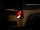 Raxiom 07-18 Jeep Wrangler JK Axial Series Trident LED Tail Lights- Blk Housing (Smoked Lens) - J173718