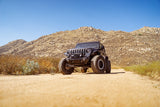 DV8 Offroad 07-23 Jeep Wrangler/Gladiator JT/JK/JL FS-25 Stubby Front Bumper w/Plated Bull Bar - FBJL-06