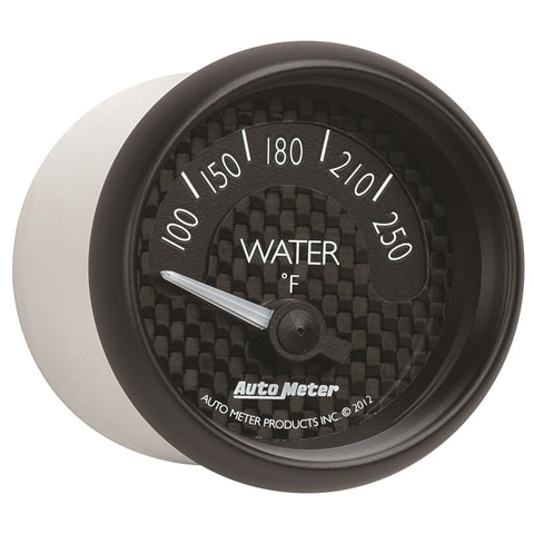 Autometer GT Series 52mm Short Sweep Electronic 100-250 Deg F Water Temperature - 8037