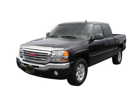 AVS 99-07 GMC Sierra 1500 Aeroskin Low Profile Hood Shield - Chrome - 622015