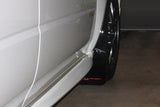 Rally Armor 02-07 Subaru WRX/STI/RS/2.5i (Wagons Req. Mod.) Black UR Mud Flap w/Red Logo - MF1-UR-BLK/RD