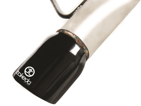 aFe Takeda Exhaust Cat-Back 304 Stainless Steel 11-14 Nissan Juke L4 1.6L (t) Black Tip - 49-36109-B