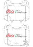 DBA 03-06 EVO / 04-09 STi / 03-07 350Z Track Edition/G35 w/ Brembo SP500 Rear Brake Pads - DB1521SP