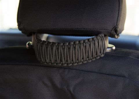 Rugged Ridge Paracord A-Pillar/Seat Mnt Hdle Black 07-18 Jeep Wrangler JK - 13305.82