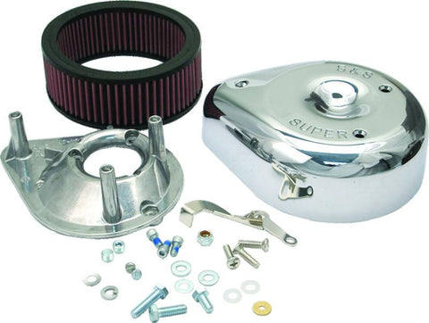 S&S Cycle 55-84 BT/57-85 Sportster Models Teardrop Air Cleaner Kit for S&S Super E/G Carb - 17-0400