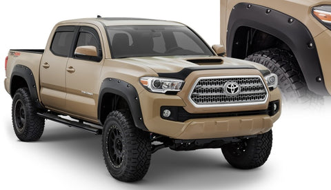 Bushwacker 16-18 Toyota Tacoma Pocket Style Flares 4pc 60.5/73.7in Bed - Black - 30922-02