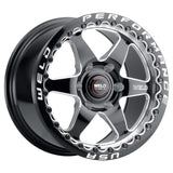 Weld S909 20x9.5 Ventura 6 Beadlock 6x127 ET35 BS6.625 Gloss BLK MIL DIA 78.1 - S90909581P35