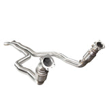 Kooks 2016+ Cadillac ATS-V 3in Green Catted Downpipes - 23203300