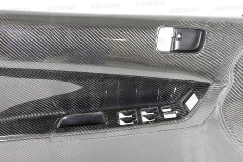 Seibon 08-12 Mitsubishi Evo Carbon Fiber Front Door Panels - DP0809MITEVOX-F