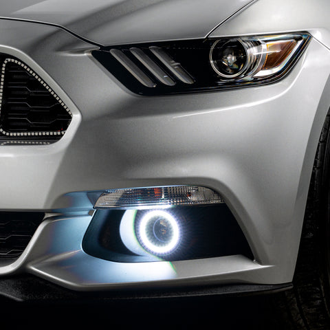 Oracle 15-17 Ford Mustang Dynamic RGB+A Projector Surface Mount Fog Light Halo Kit - - 1235-332