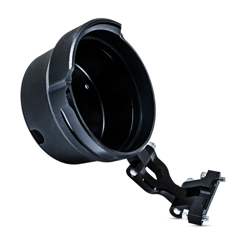 Performance Machine Round Gauge Relocation Kit - Black Ops - 0208-2192-SMB