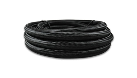 Vibrant -12 AN Black Nylon Braided Flex Hose (5 foot roll) - 11992