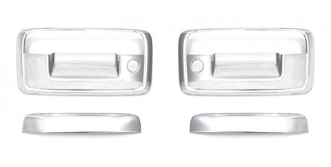 AVS 02-08 Dodge RAM 1500 Tailgate Handle Cover 2pc - Chrome - 686556